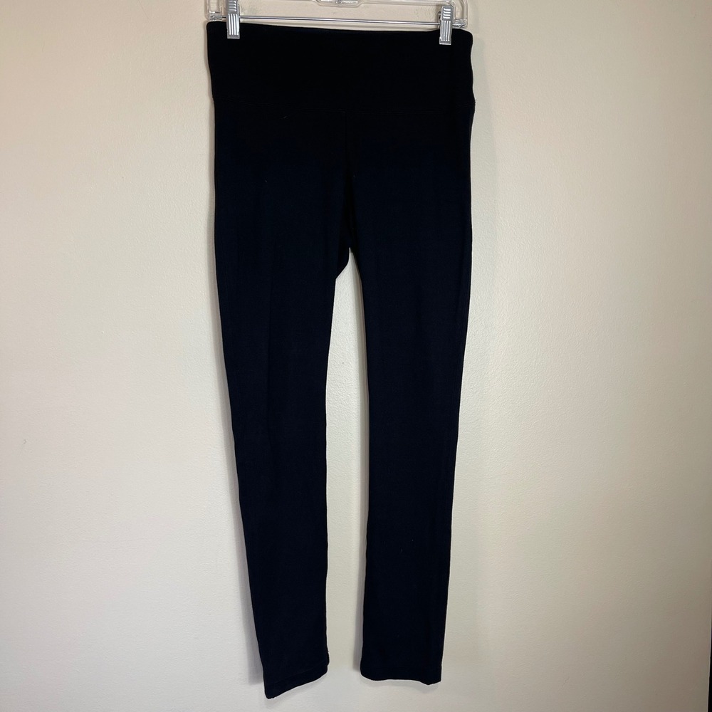 White House Black Market Black High Rise Ponte Leggings Size M Regular Exercise